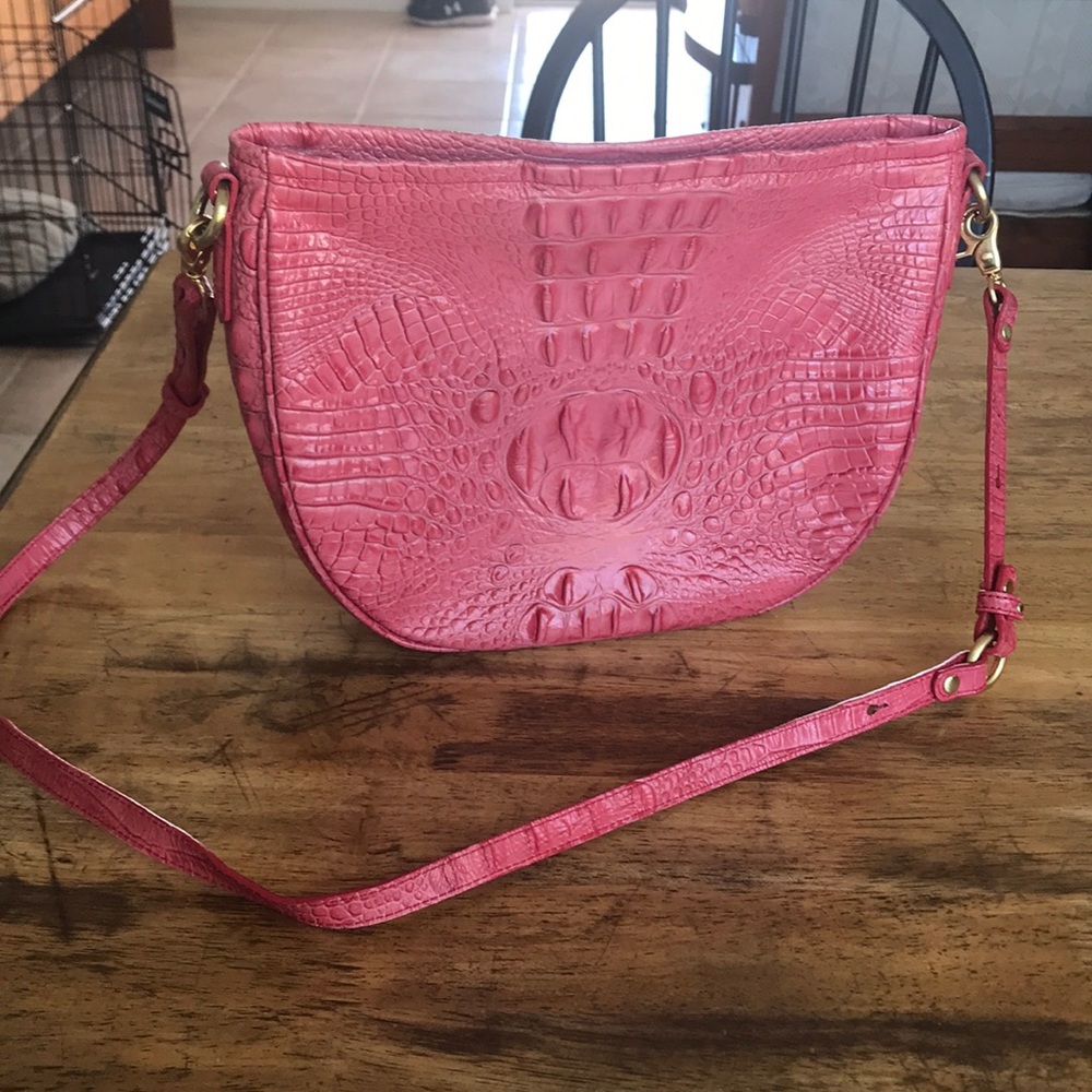 Scaly-styled Leather Bag